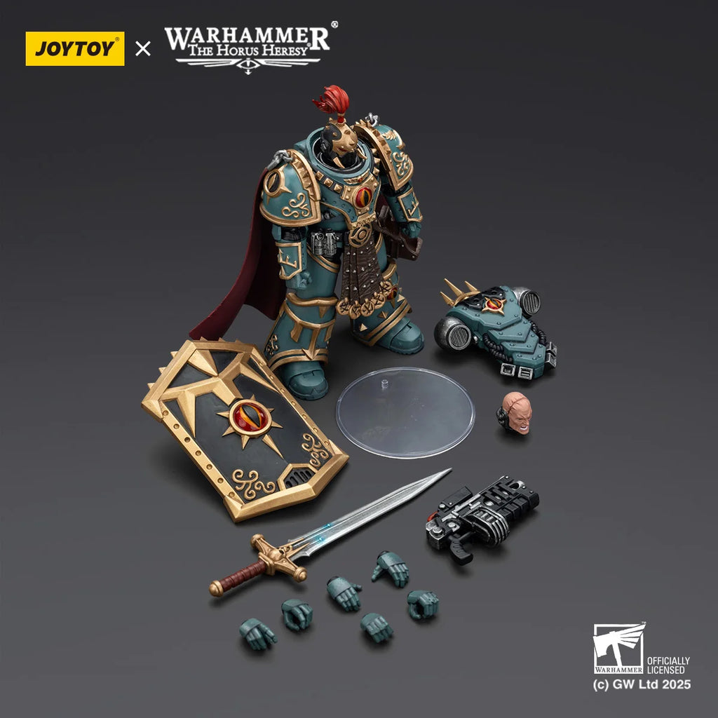 【Vorverkauf】 Joy Toy Warhammer 40K Sons of Horus Little Horus Aximand Captain der 5. Kompanie 1/18 Actionfigurenmodell
