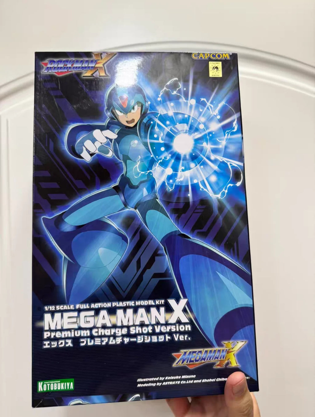Original Megaman X 1/12 Scale Rockman Series Full Action Plastic Model Kit Kp628 Premium Charge Shot Version Kp629 Children Toy