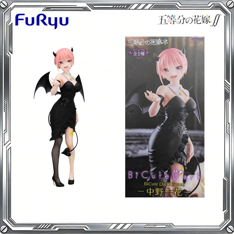 FuRyu Genuine BiCute Dark The Quintessential Quintuplets Anime Nakano Nino Miku Itsuki Action Figure Toys Gift Model Ornaments