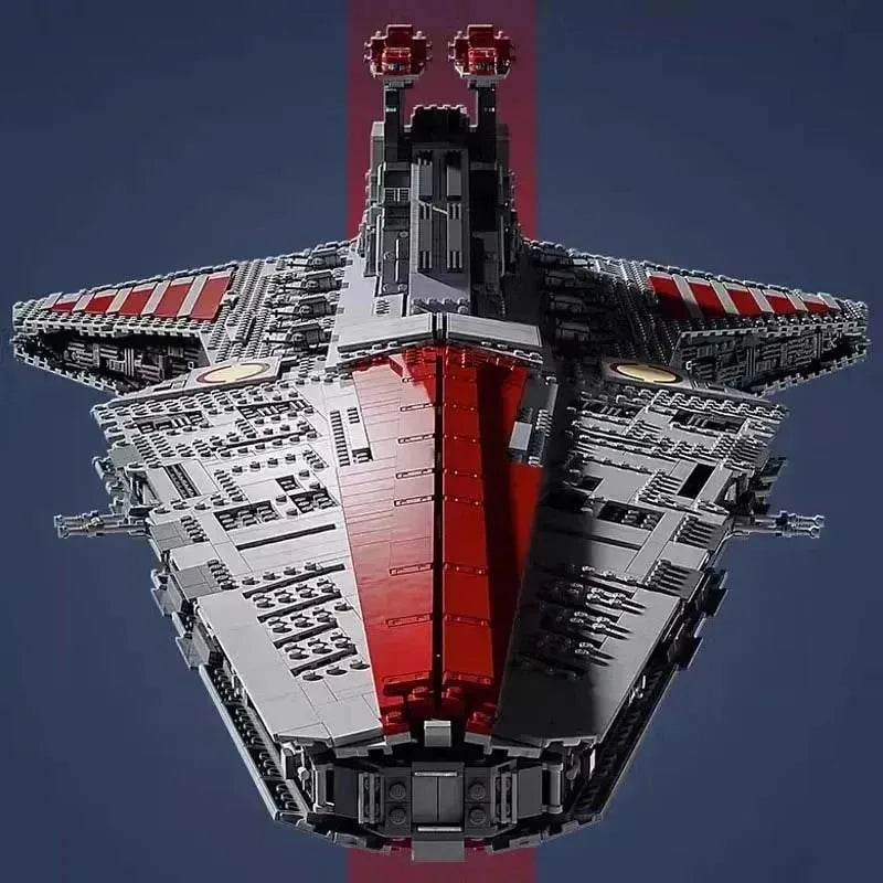Stock NEW 75367 Biggest Venator Class Republic Attacks Cruiser 5374Pcs Home Decoration Assembly Model For Christmas Gifts