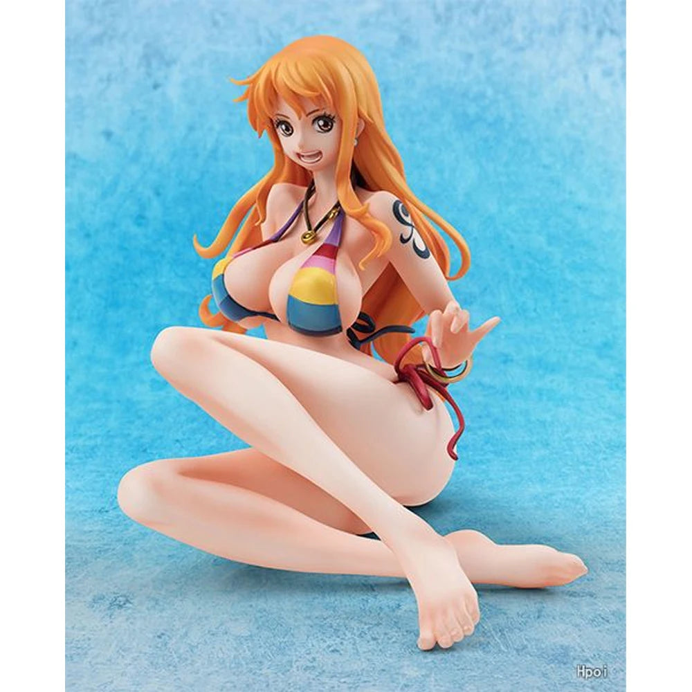 MegaHouse  POP "Limited Edition" Nico Robin Boa.Hancock Nami Ver.BB Handmade Model Anime Character Figurines Collectible