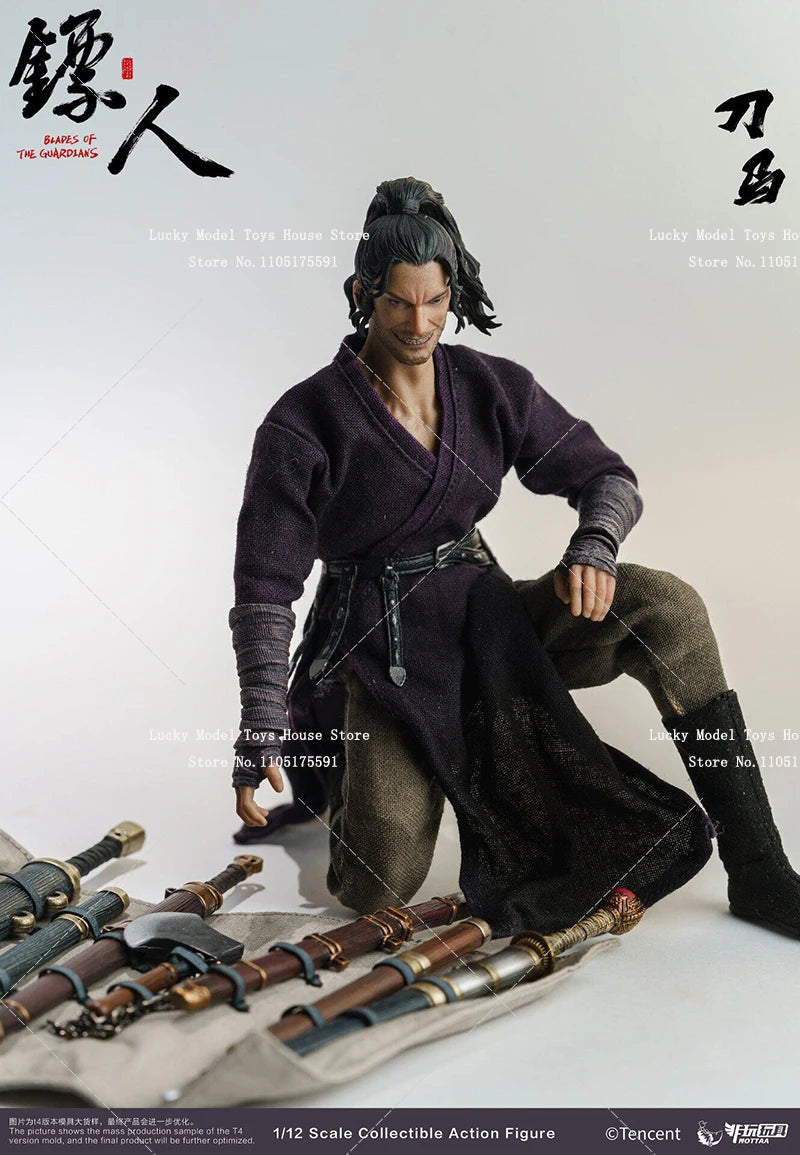 NOTTAA TOYS 1/12 Glue Hair Version Blades of the Guardian Action Figure Collection 6inch Anime Mystric Gunslinger Soldier Model