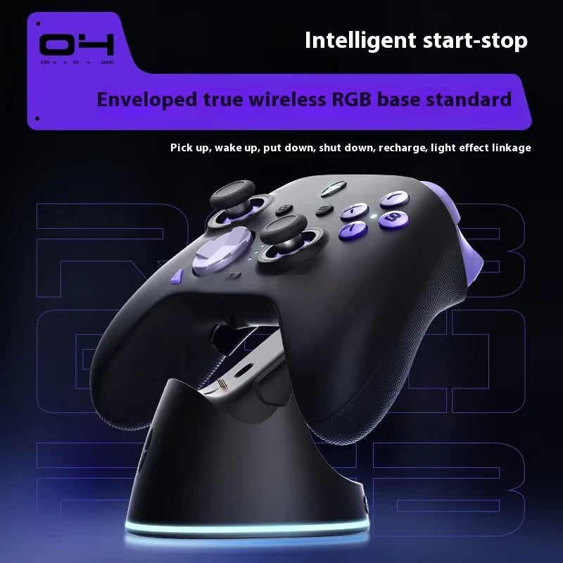 New ThundeRobot G80 Ultimate Gamepad Wired/2.4G/Bluetooth Tri-Mode For NS Quad Motor Hall Joystick Custom Gaming Controller