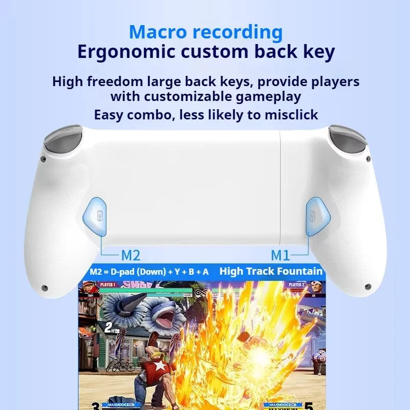 MEMO S3 Mobile Game Controller Heatsink Ergonomic 1000Hz Return Rate Hall Linear Trigger Dualmode Endurance Kaihua Micro Motion