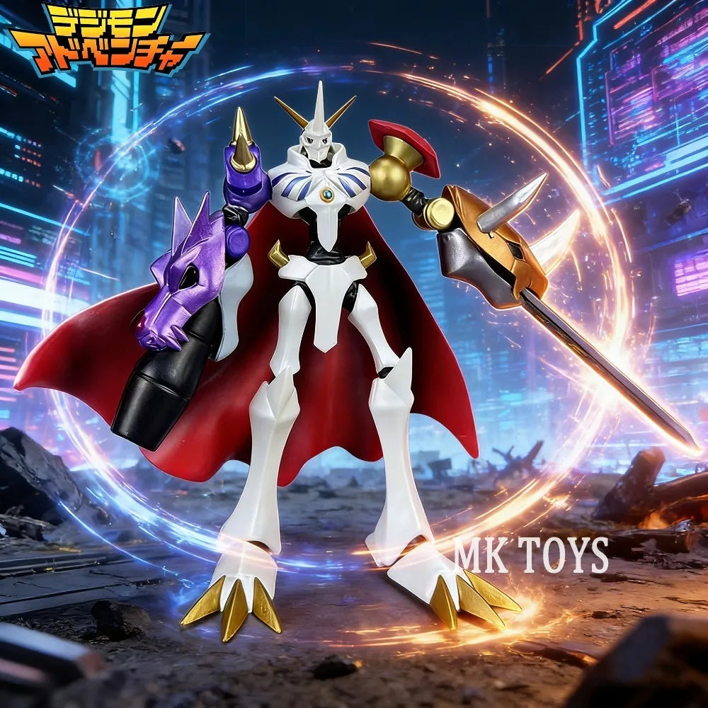 17cm Anime Digimon Adventure Figure Gallantmon Omegamon Action Figures Pvc Statue Desktop Ornamen Collection Model Toys Gifts