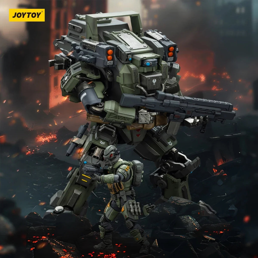 in stock JOYTOY Dark Source 1/25 Action Figure APOC Series Bedrock Mecha Figure Model Collection Toy Gift Action Anime Figure