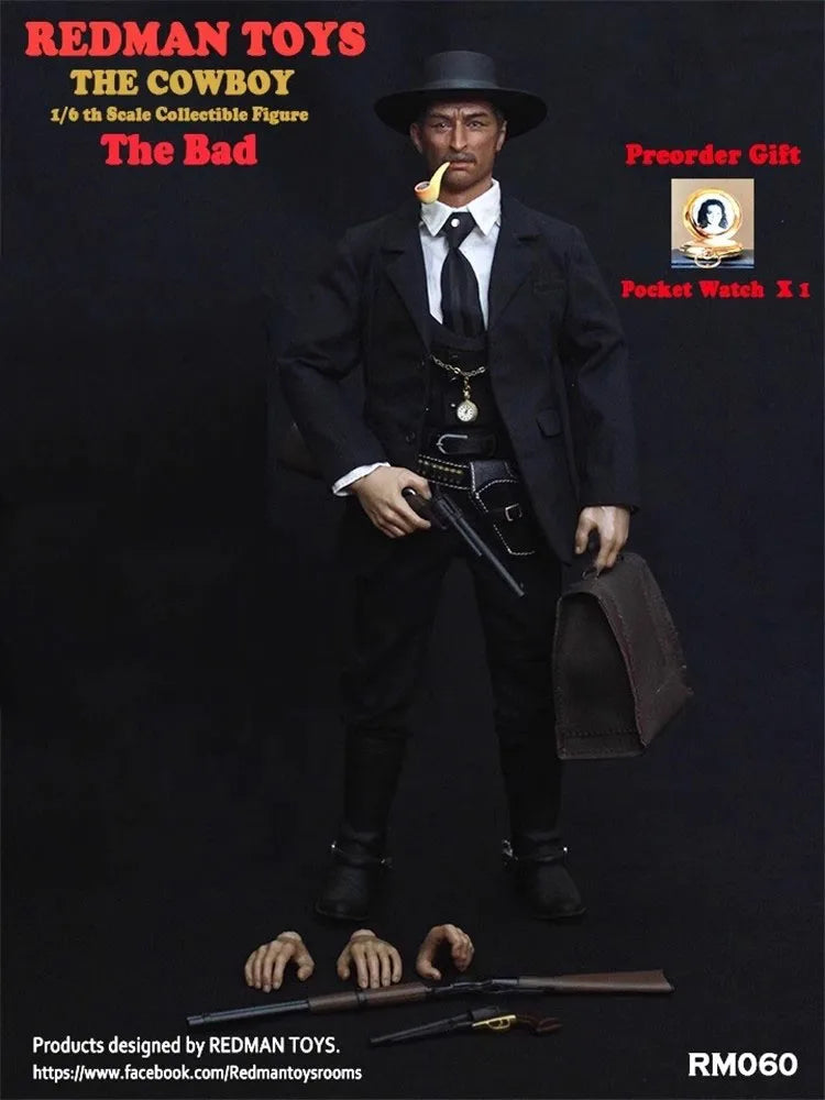 REDMAN TOYS RM060 1/6 Soldier The Bad Cowboy Full Set 12'' Action Figure Model Toy In Stock
