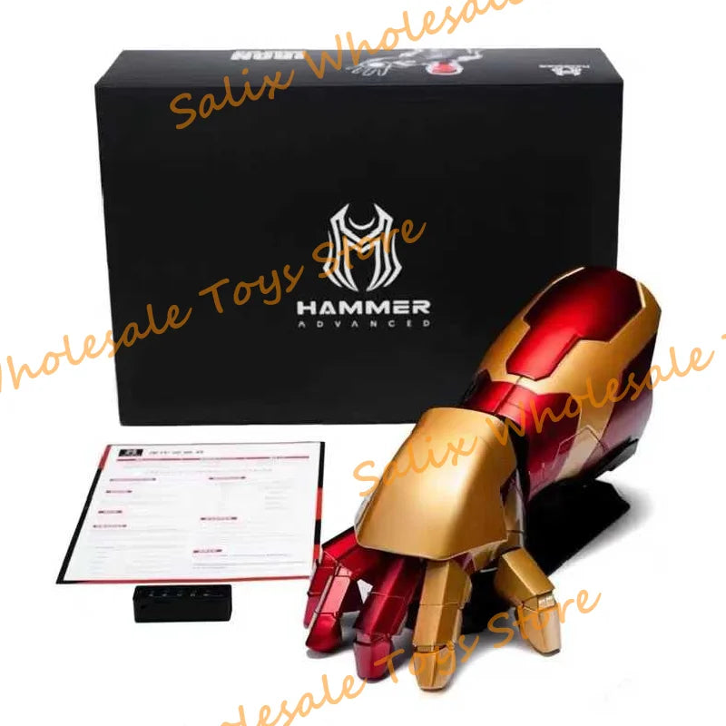 New Iron Man Left And Right Hand Mk42 Armor Wearable Arm Remote And Voice Control Cosplay Model Gifts Toy Customized