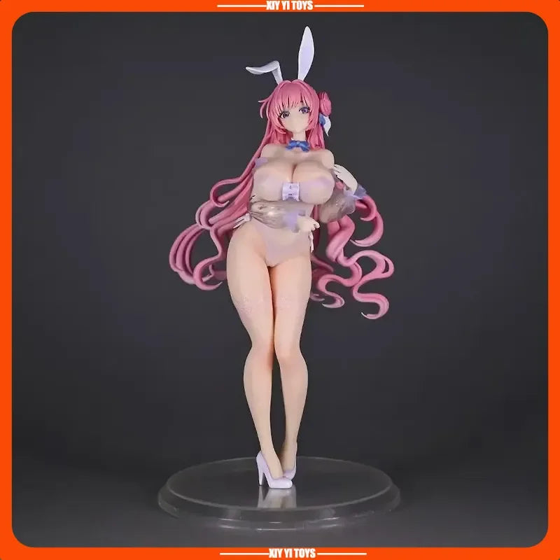 27cm One Piece Pink Hair Bunny Girl Figure Anime Game Peripheral Collectible Pvc Statue Desktop Ornament Gift For Boys