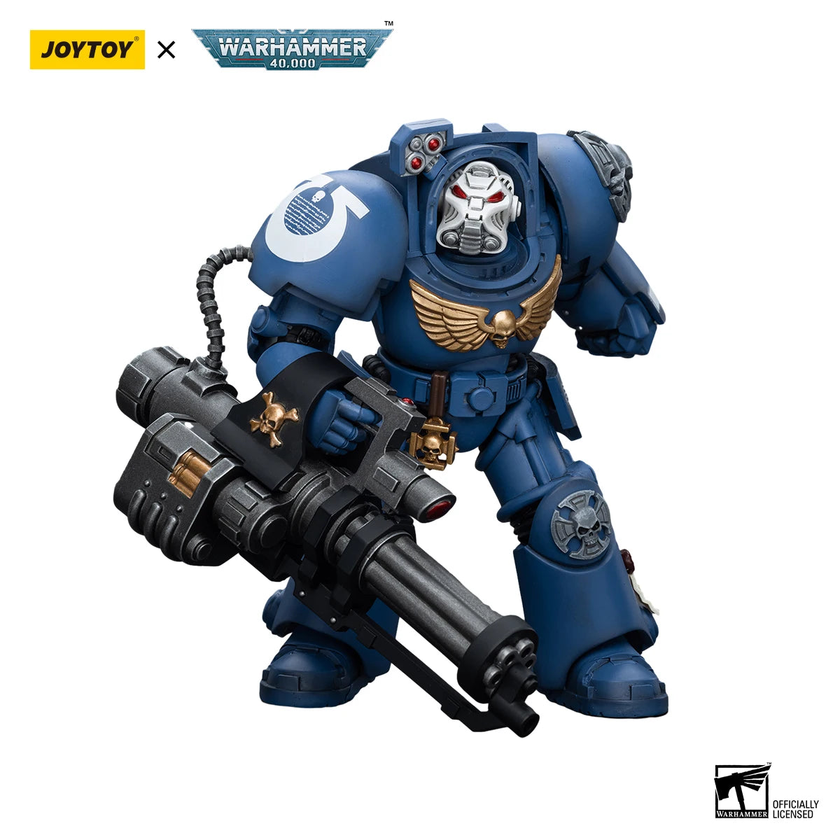 JOYTOY Warhammer 40K 1/18 Action Figures Ultramarines Terminator Squad Storm Bolter Assault Cannon  Anime Model Toys Gift