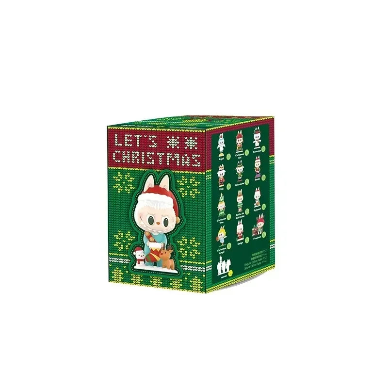 POP MART LABUBU THE MONSTERS Let's Christmas Serie Blind Box Mystery Box Guess Bag Spielzeug Puppe Niedliche Anime Figur Schreibtischdekoration