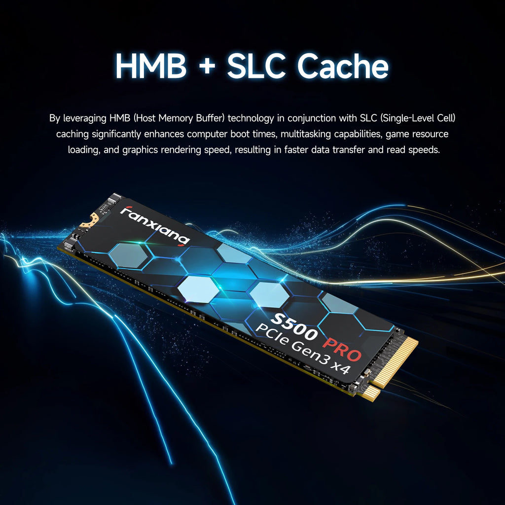 Fanxiang S500 Pro M.2 SSD Hard Disk 1TB 2TB 3500MB/s NVMe M2 SSD 512GB PCIe 3.0 Internal Solid State Drive For Laptop Desktop PC