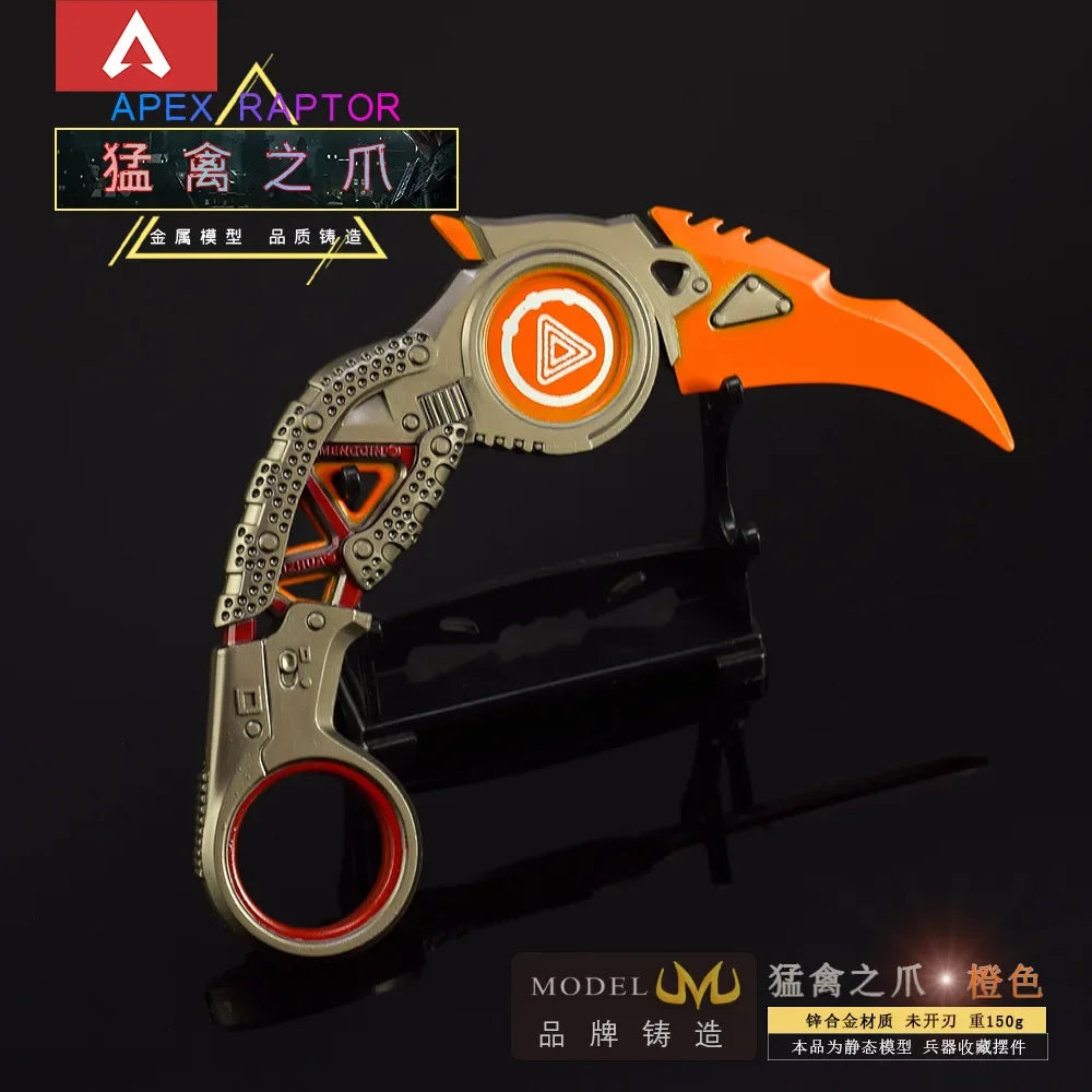 15cm Apex Heirloom The Claw of A Raptor Karambit Melee Knife Toy Sword Figure Combat Knife Gifts for Friends Game Peripheral