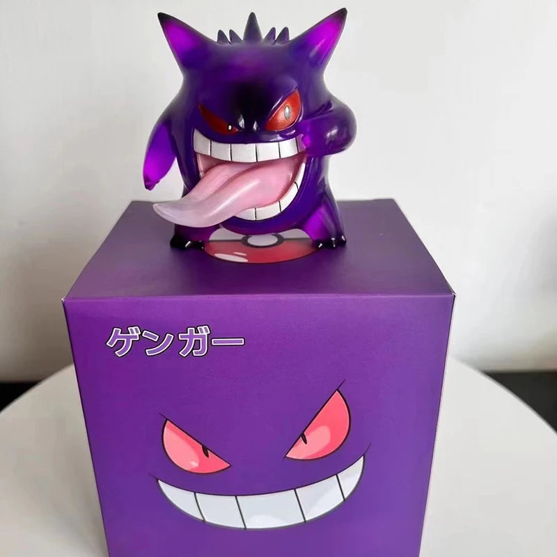 Lovely Anime Pokemon Gengar Figure Transparent Model Kawaii PVC Action Toy Room Ornament Collection Perfect Gift Ideal for Fans