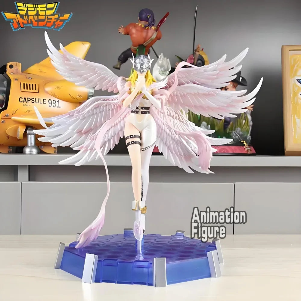 26cm/10.24in Anime Digimon Adventure Figure Angewomon Action Figures Pvc Collection Model Toys for Children Gifts