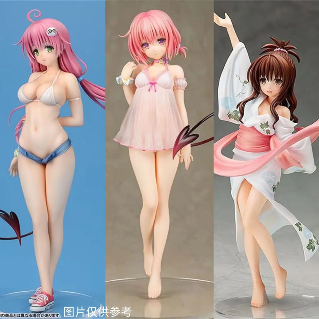 Anime Figure Lala Satalin Devilke Yuuki Mikan Momo Belia Devilke Standing Position Swimsuit Girl Action Figure Model