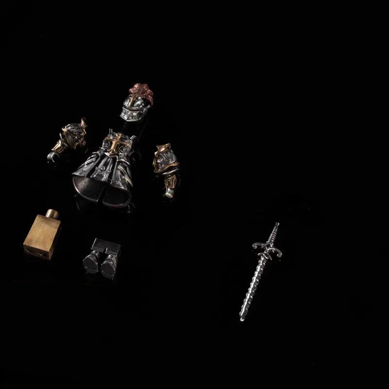 European Crusades Order Of Knights Templar MOC Building Blocks Magnetic Detachable Delicate Metal Figurine Ornament Bricks Toys