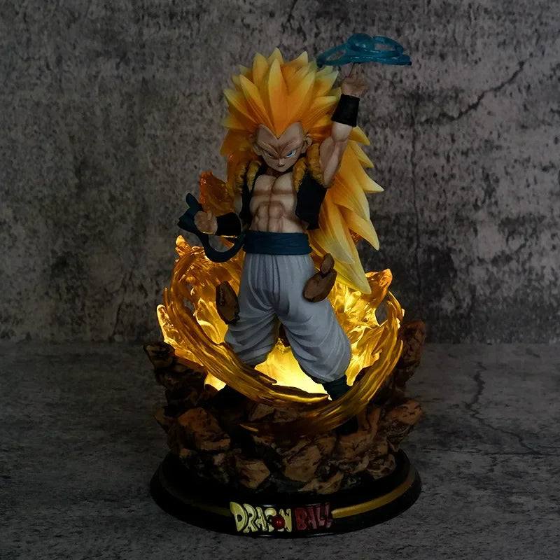 Dragon Ball Z Gotenks Figuren Sjj3 Gotenks Anime Figuren Super Saiyajin Gk Statue Figur 22cm Pvc Modell Puppe Sammlerstück Spielzeug Gif