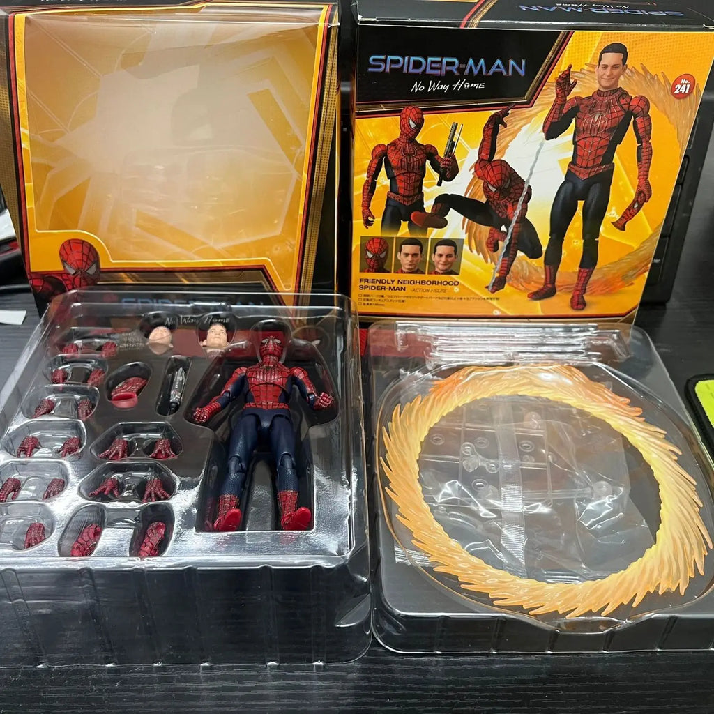 New Mafex No.241 Spider Man Toby Maguire Heroes Have No Return Friendly Neighborhood Gk Anime Action Figure Model Toys Gifts