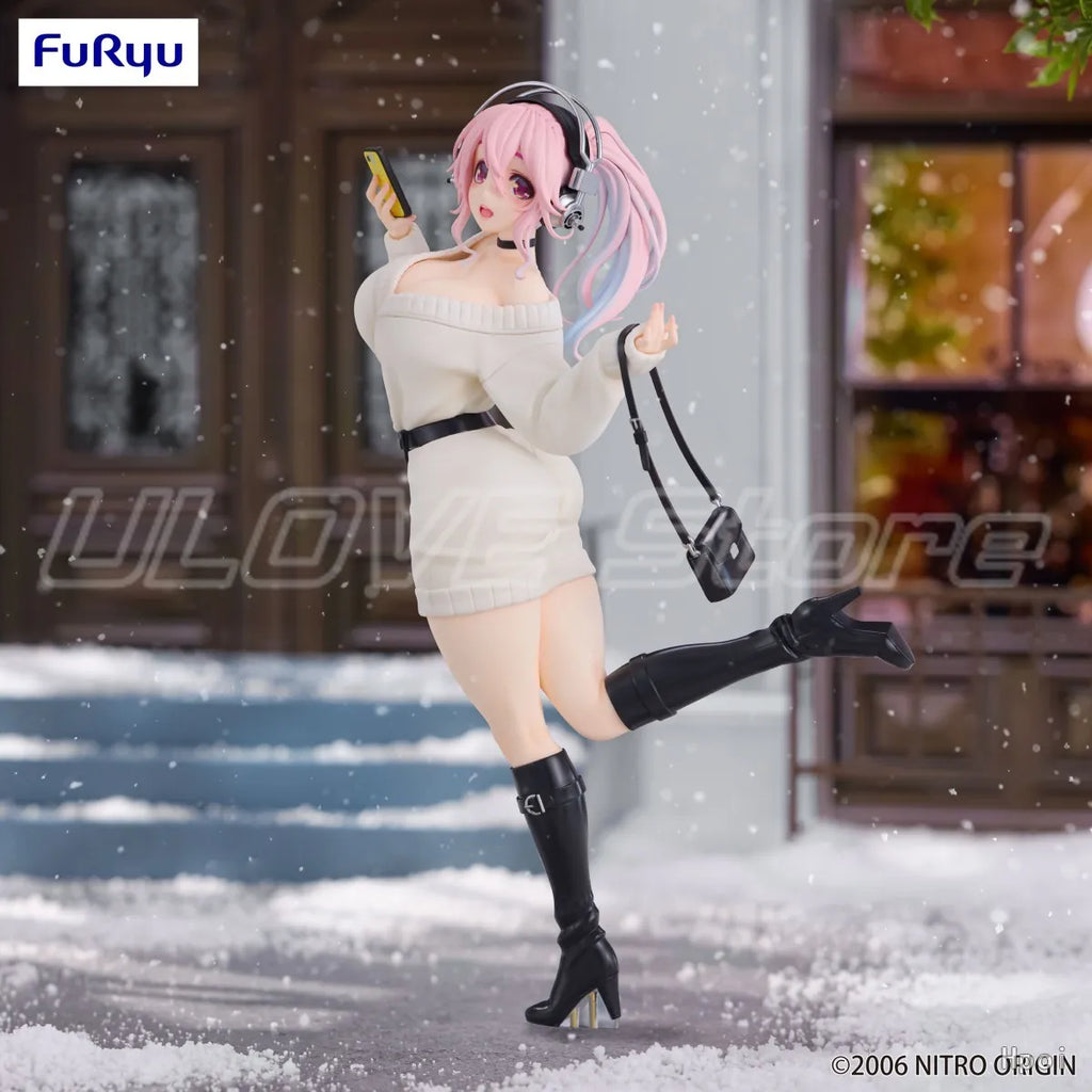 In Stock Original FuRyu Trio-Try-iT Figure SUPER SONICO Animation Figure Model Collection Gift Ornaments