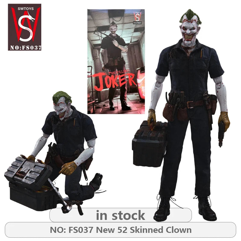 SWTOYS Original 1 \ 6 Action Figure Series NO: FS037 New 52 Skinned Clown Action Figure Model Toys Movable Model Gifts Fo Boys
