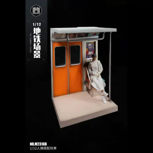 MMMtoys M2316B 1/12 lights can be turned on The Subway Scene Resin Model Fit 6in Action Figure