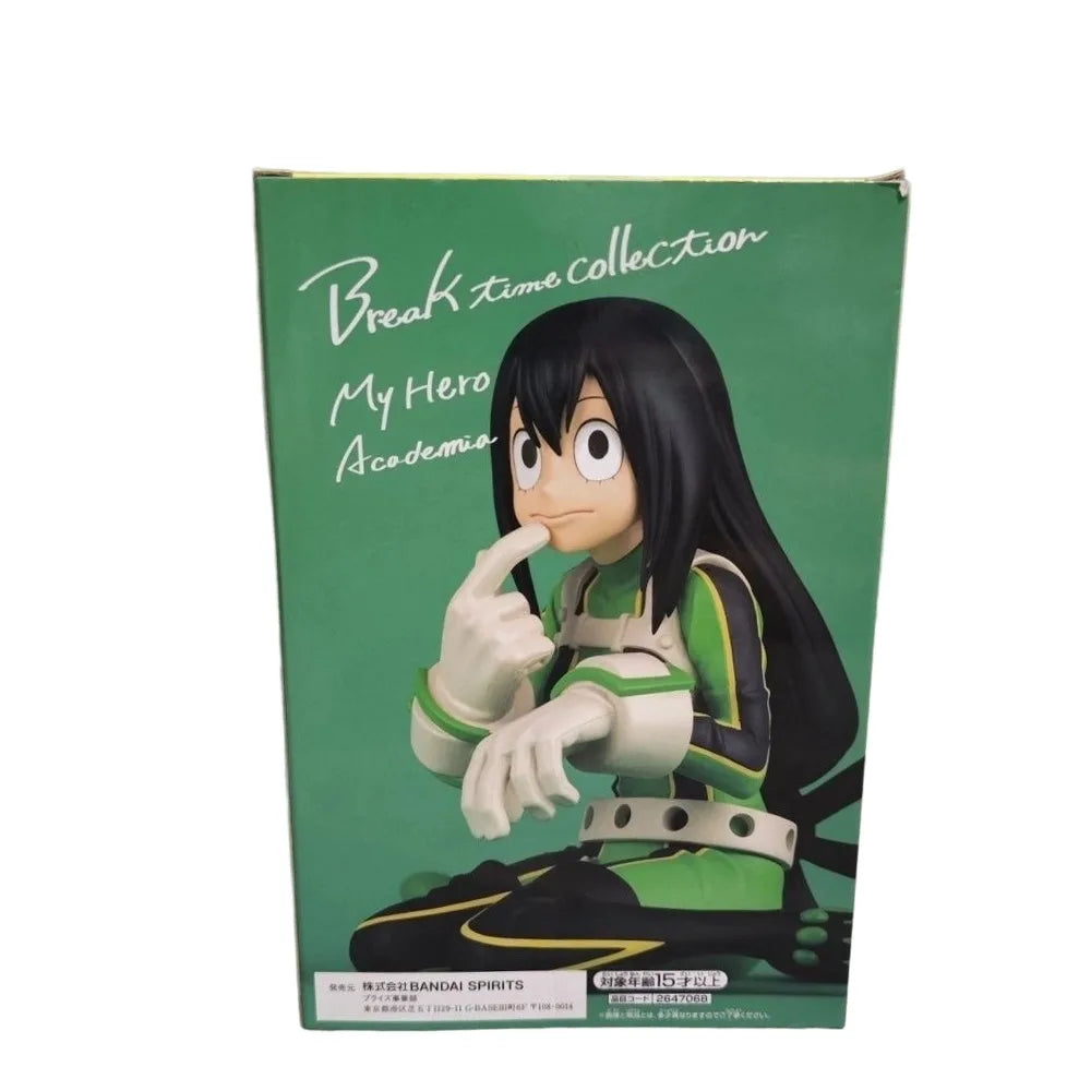 In Stock Original My Hero Academia Tsuyu Bandai Banpresto Break Time Collection Vol.6 Anime Merchandise Action Figure Figurine