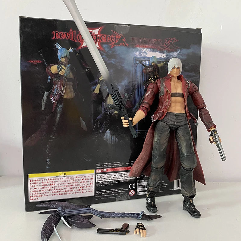 Play Arts Kai Devil May-Cry Dante Action Figure Model Toys Joint Movable Doll Birthday Gift For Friends