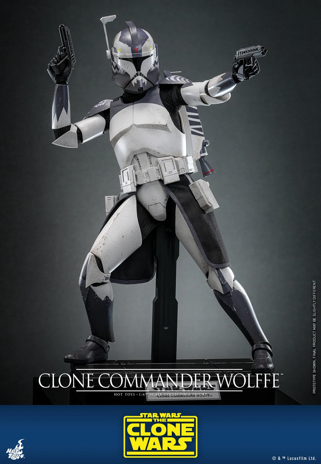 In Stock HotToys TMS141 Star Wars Clone Commander Wolffe 1/6 Soldier Figure Animation Action Figure Toy Gift Model Collection