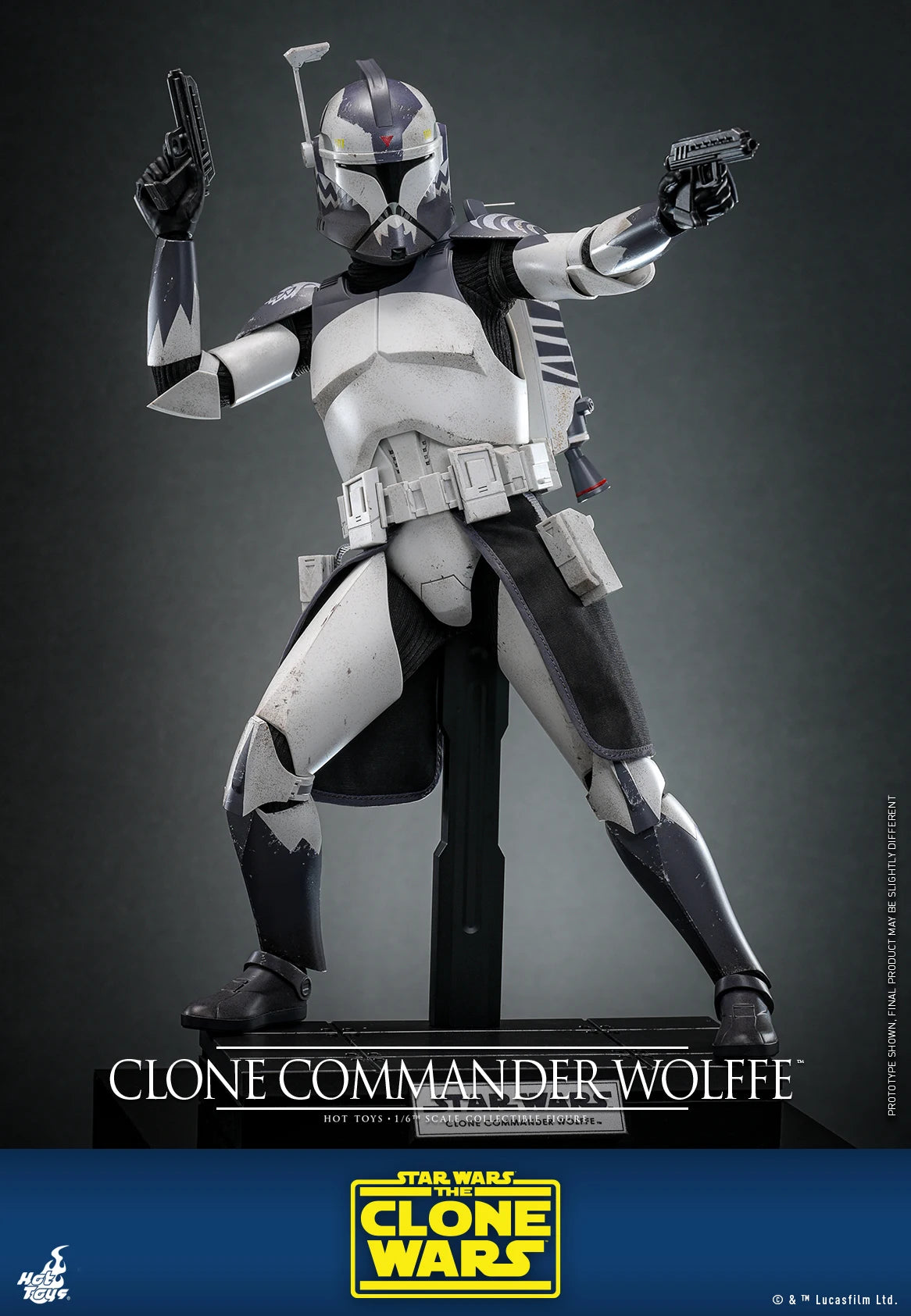 In Stock HotToys TMS141 Star Wars Clone Commander Wolffe 1/6 Soldier Figure Animation Action Figure Toy Gift Model Collection