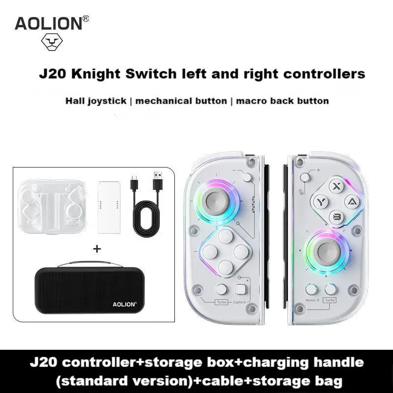 J20 links und rechts Halle joystick split spiel controller JoyCon vibration Halle mechanische taste PC wireless Bluetooth