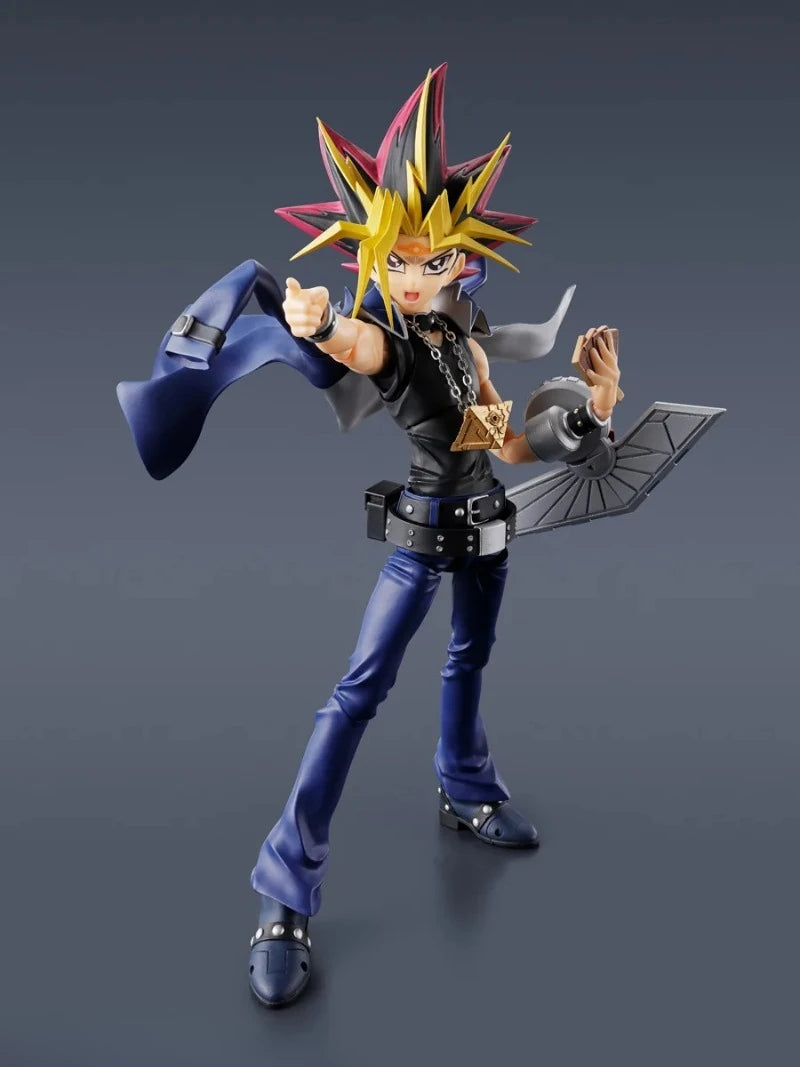 Bandai Original S.H.Figuarts Yami Yu-Gi-Oh Muto Dark Yugi Pharaoh Atem Collection Anime Action Figure Model Articulated Toy Gift