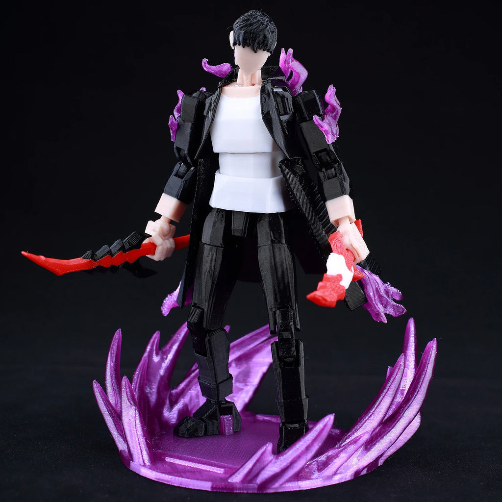 9L 3D-gedruckte Solo Leveling Sung Jin-Woo Lucky T13 Dummy 13 bewegliche Shapeshift-Actionfiguren Schaufensterpuppenspielzeug für Fans Geschenke