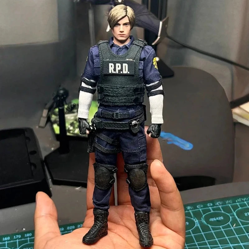 Leon Kennedy 1/12 Scale Collectible Action Figure Rpd Police Officer Full Set Men Soldier Dolls Body Birthday Gift In Stock