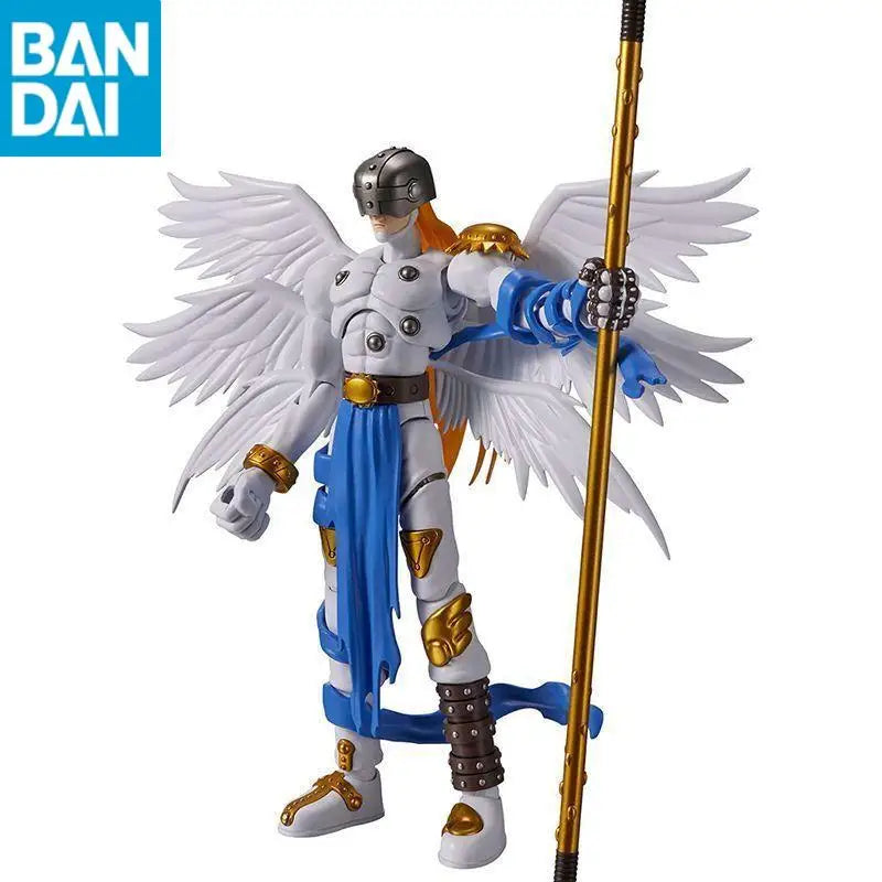 Original Bandai TV Version FRS Digimon Angemon PVC Assembly Anime Figure Model TV Version Anime Series