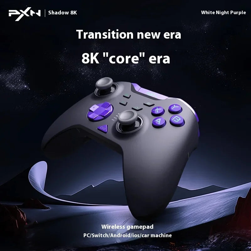 PXN P5 8K Gamepad Three Mode Wireless Game Controller Custom 8000Hz Polling Rate Hall Trigger Gamepads For PC NS Smartphone