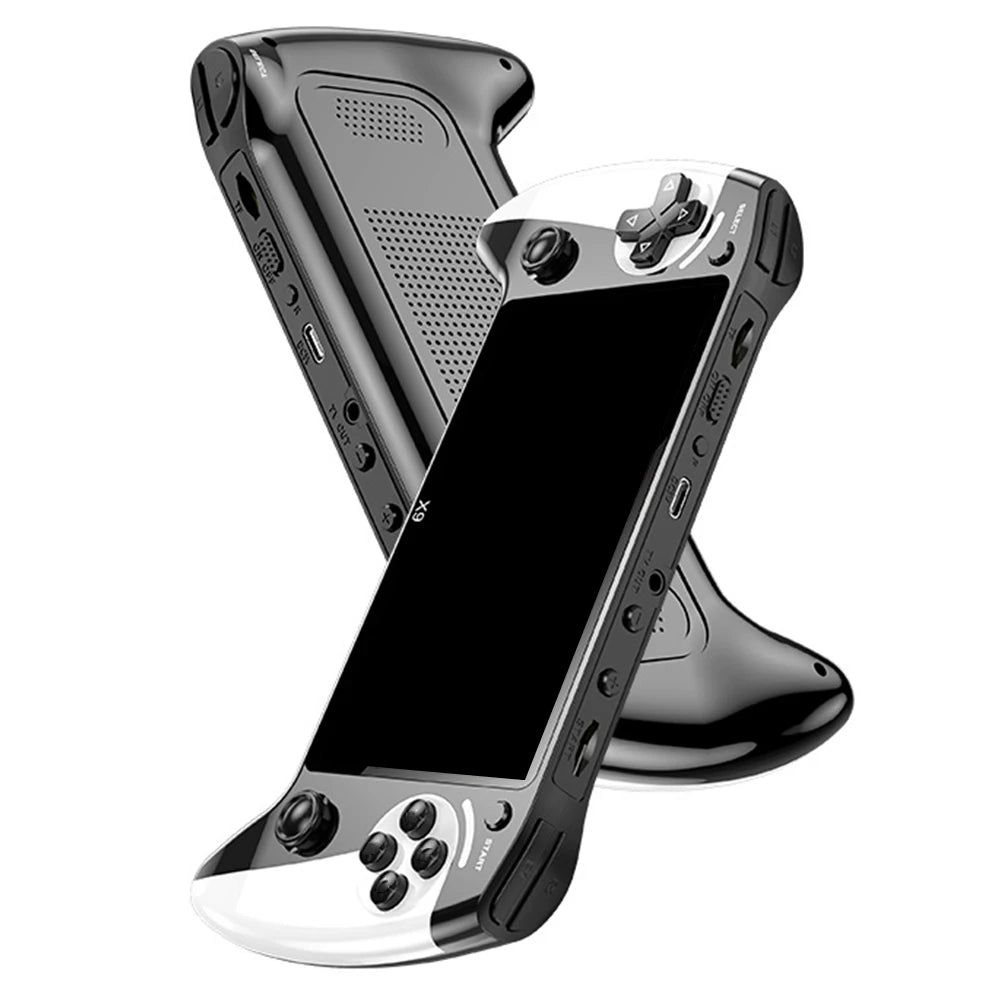 X9 Handheld-Spielekonsole 1500 mAh 5,5-Zoll-HD-Bildschirm Tragbarer Mini-Retro-Game-Player Typ-C-Aufladung mit 360 ° Anti-Rutsch-Joystick