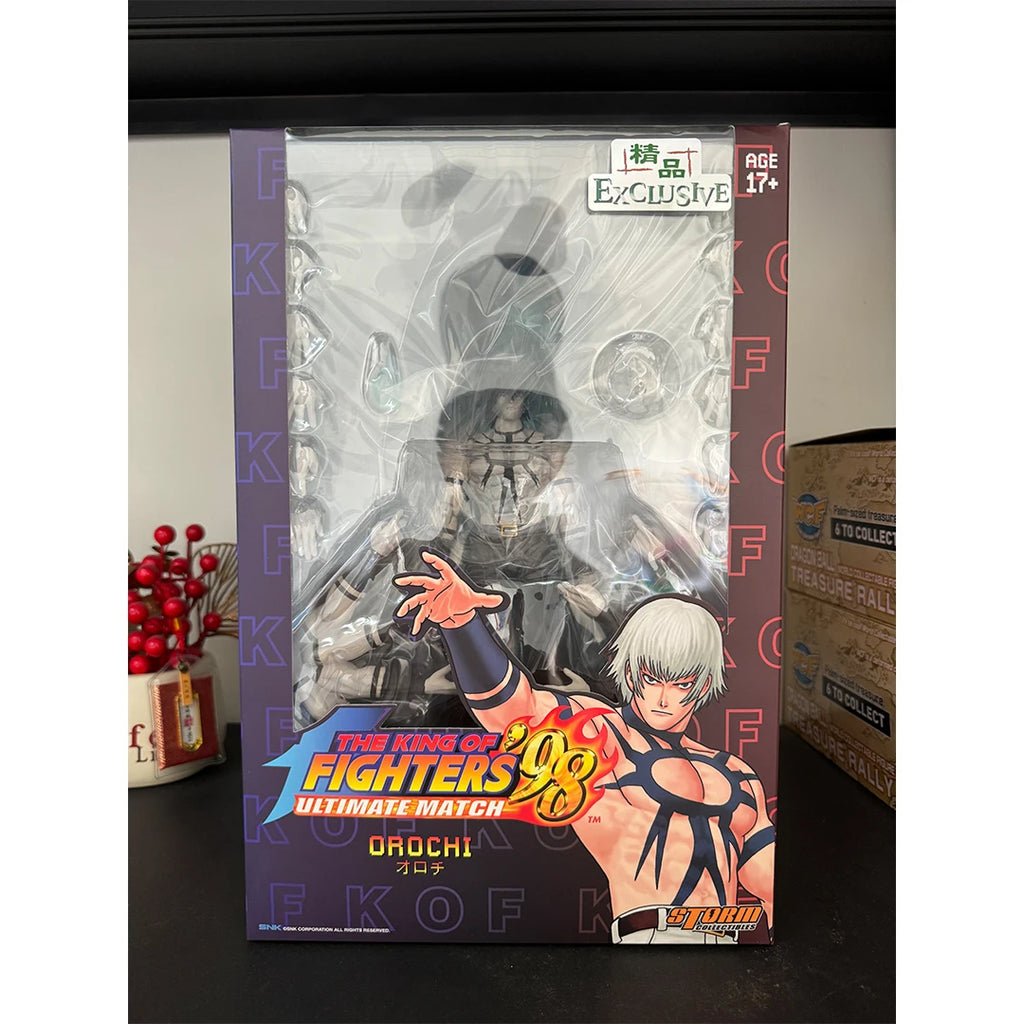 In Stock Genuine Anime Toys Storm Toys 1/12 Kof'98 Orochi Skkf04 Bk Yl Series Anime Games Movable Doll Figure Model Toy Boy Gift