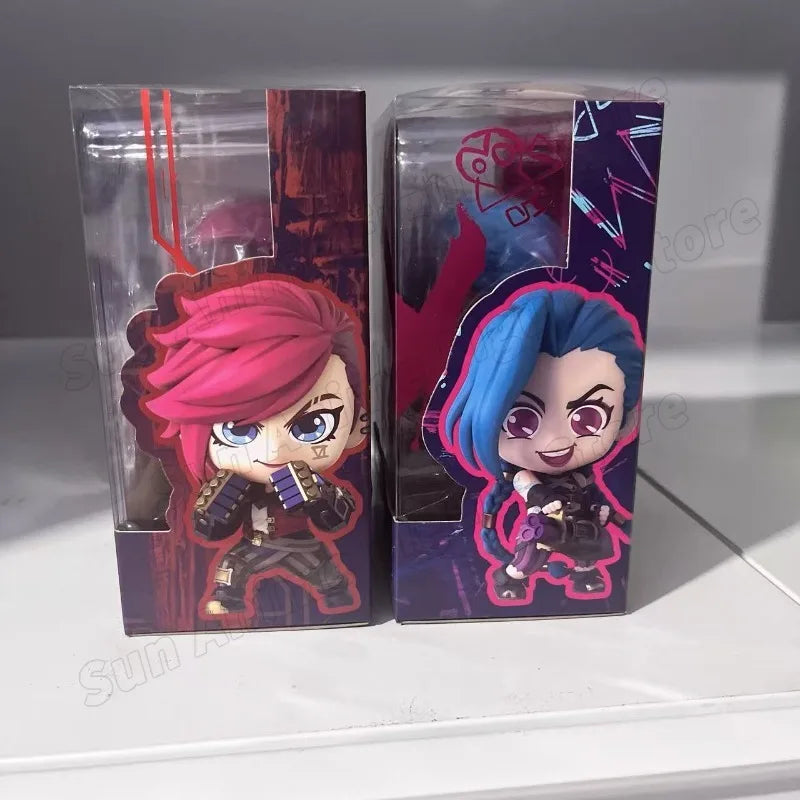 In Stock Original League of Legends Jinx Vi Q Version Figure Anime Figure