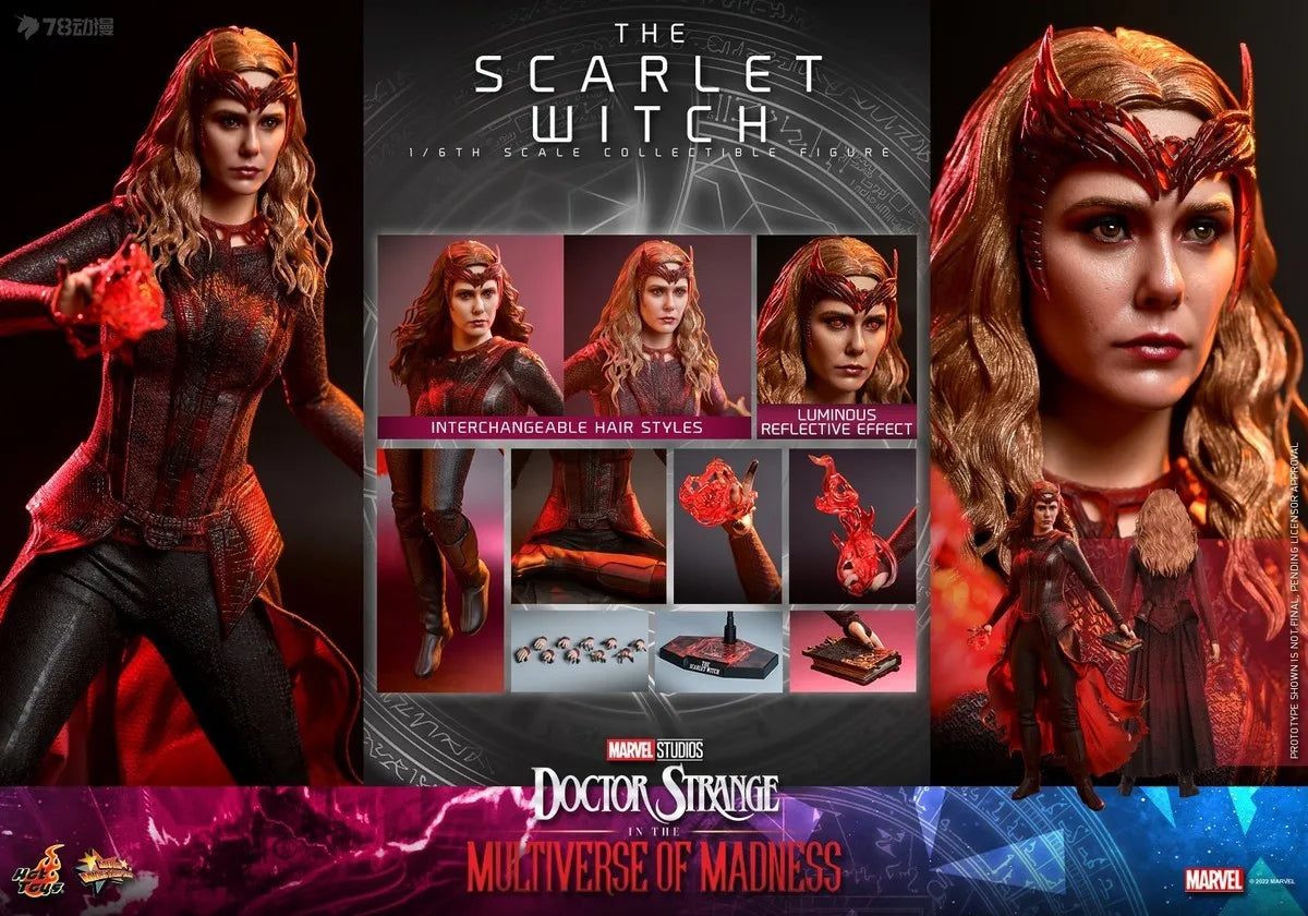 HOTTOYS HT MMS652 MMS653 Collection 1/6 The Scarlet Witch Action Figure Doctor Strange 2 Movie Delicate 12" Full Set Soldier