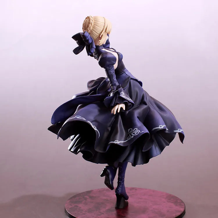 25CM Fate Zero Fate Stay Night Black Saber Arturia Pendragon Action Figure Toys Collection Christmas Gift