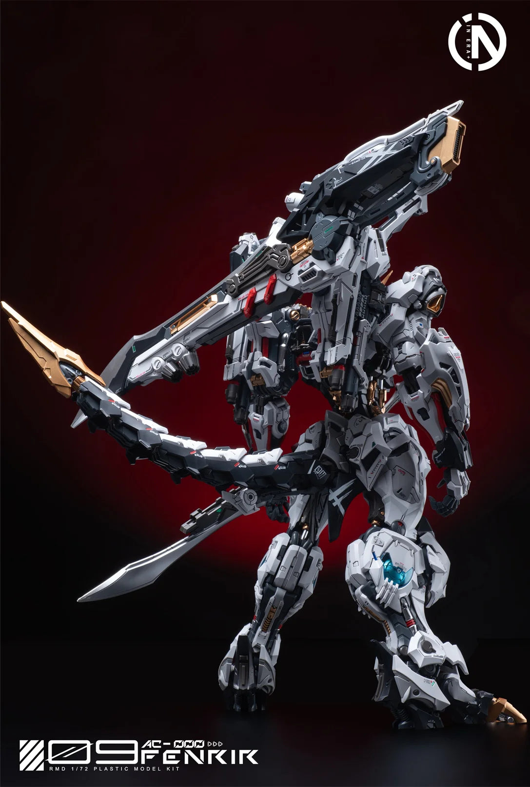 In Stock IN ERA+ FNR-09 FENRIR Assembling Model Mecha Toys  Infinite Dimension RMD 1/72 PLASTIC MODEL KIT Wolf king