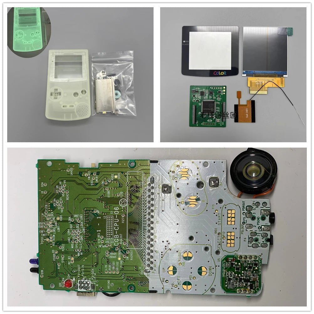 GBC New Casing and Original Motherboard 2.6 Inch LCD Display Screen for GAMEBOY COLOR GBC IPS LCD Retro Handheld Game Console