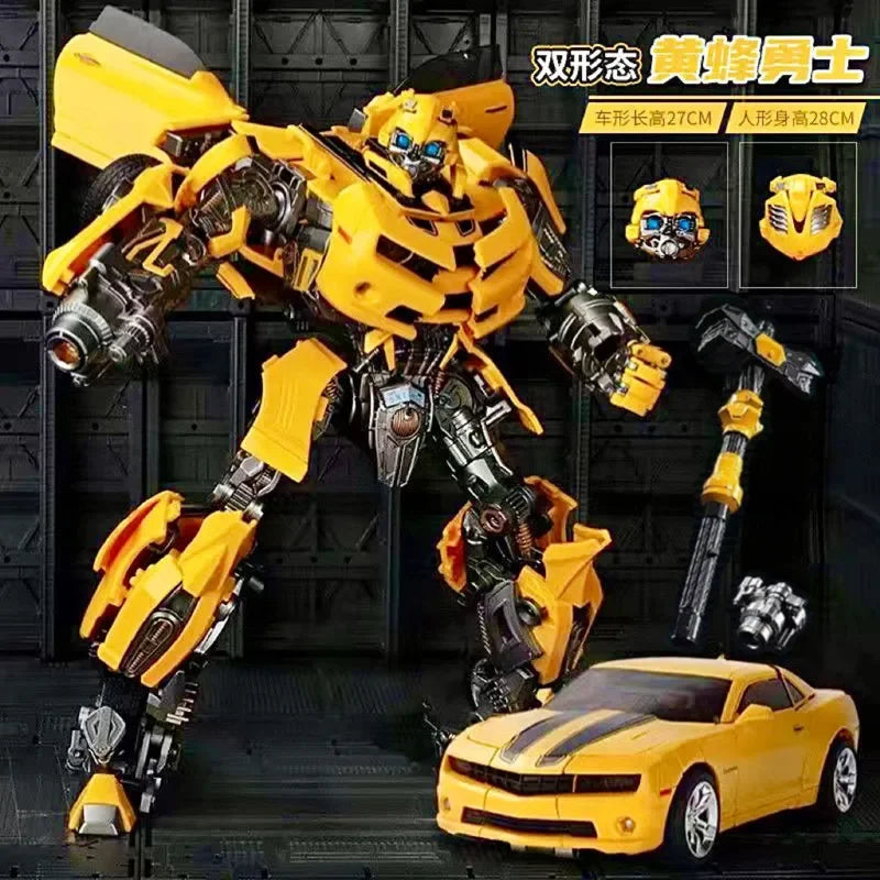 Autobots Transformation Toy 28cm Alloy warhammer Bumblebee Action Figure model Boy's birthday gift