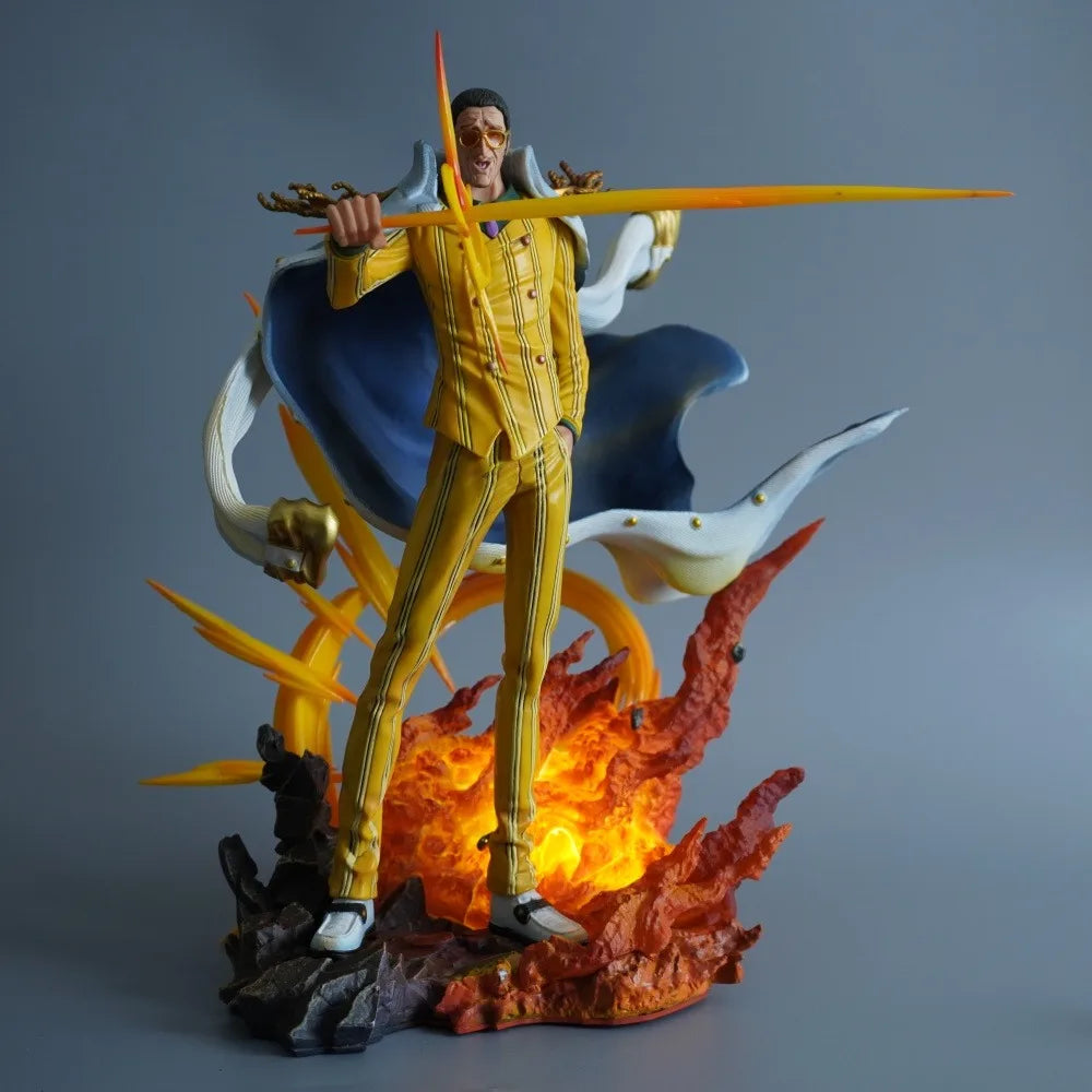 27.5cm/10.83in Anime One Piece Figure Borsalino Action Figures Pvc Statue Desktop Ornamen Collection Model Toys Gifts
