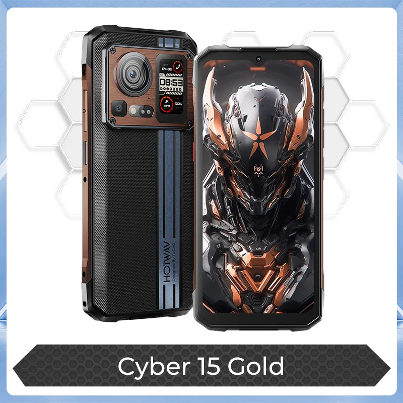 HOTWAV Cyber 15 Rugged Smartphones G99 Gaming Phones 200MP Outdoor Shooting Cellphones On Sale 6.6'' FHD+ 120Hz 12GB 256GB