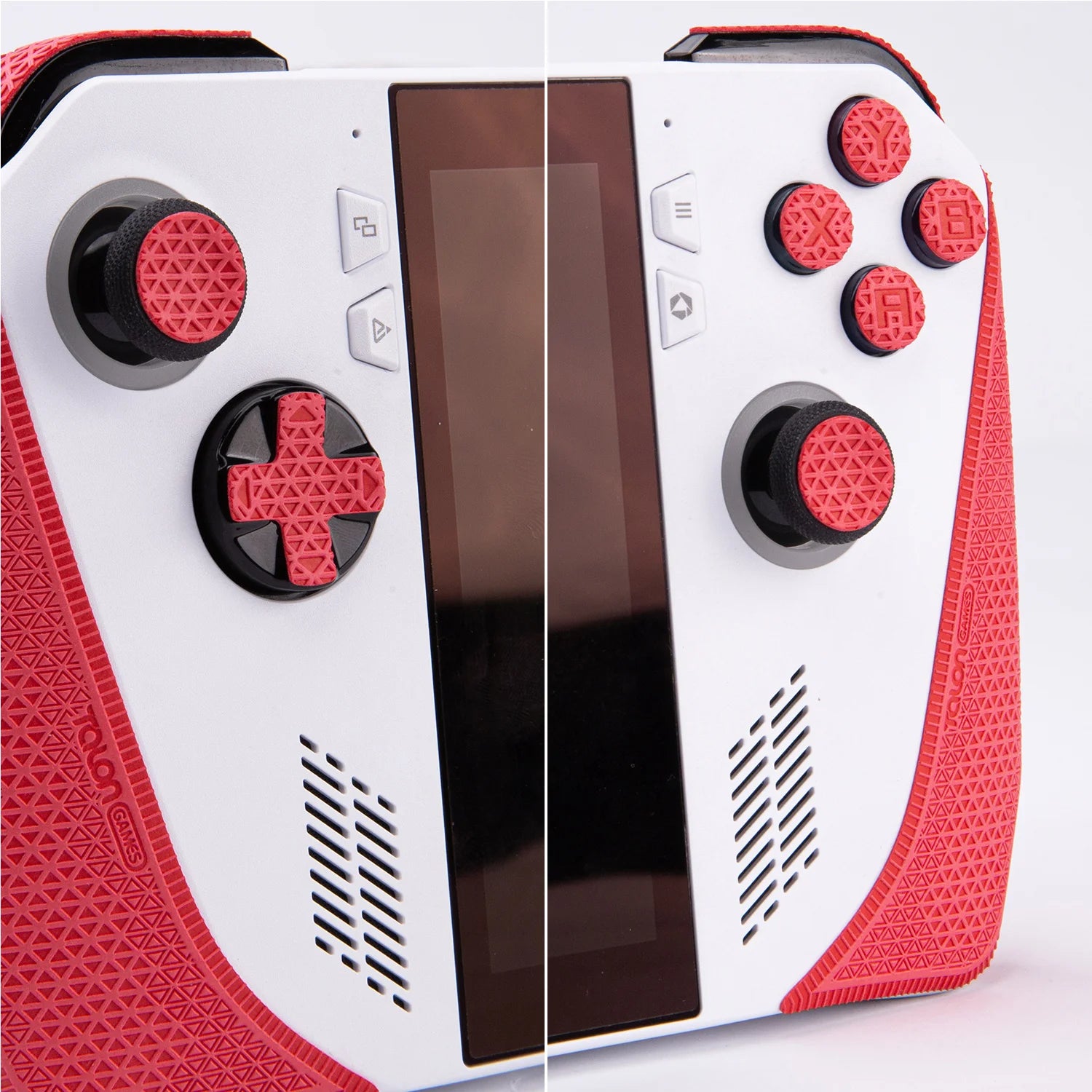 TALONGAMES Controller Grip Tape Compatible with ASUS Rog Ally,Anti-Slip,Buttons,Textured Skin Kit for Rog Ally Handle Grips(Red)
