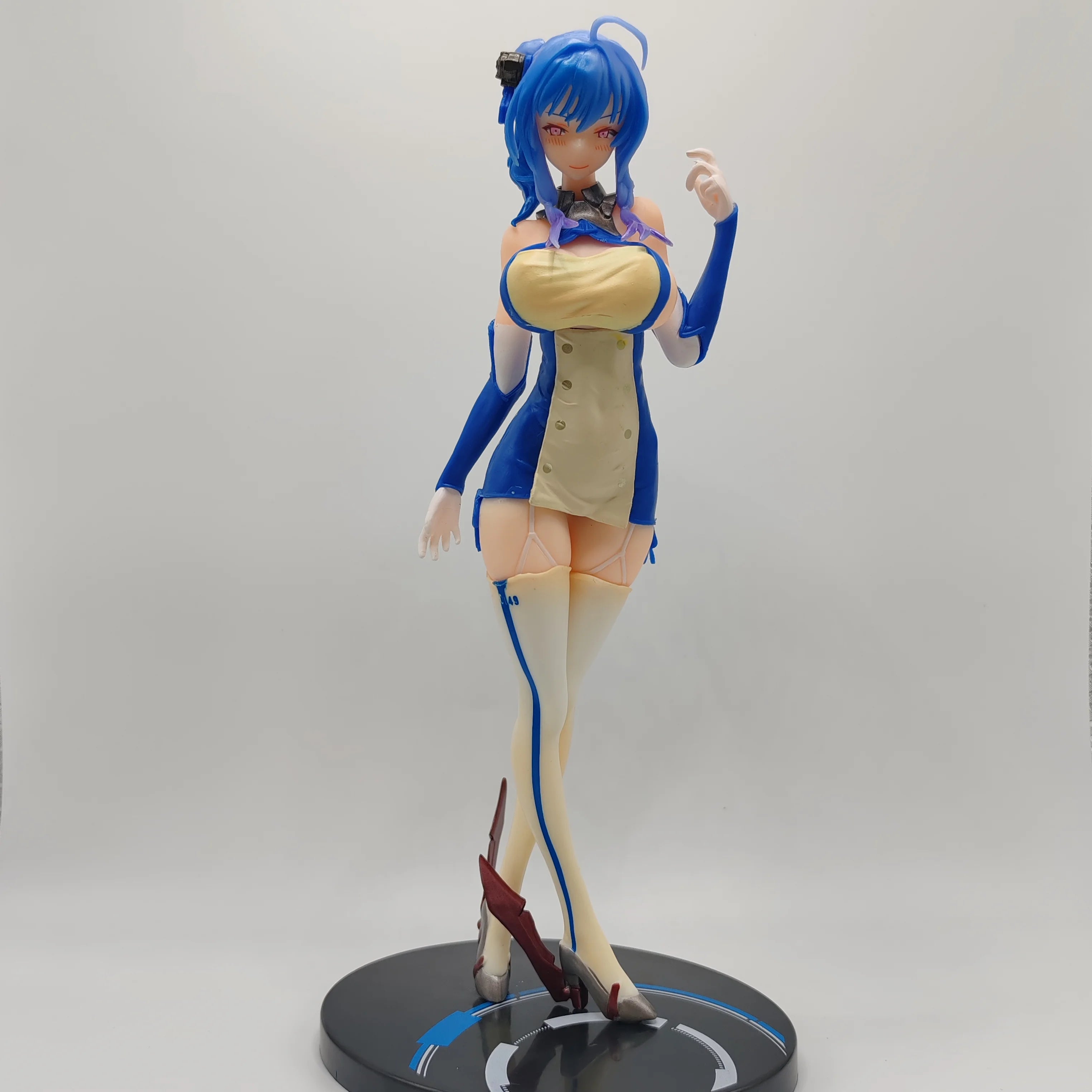 24CM Anime Game Azur Lane USS St Louis Figure Dress Standing Anime Model Toy Gift Collection Decorative Ornament Clothes Removed