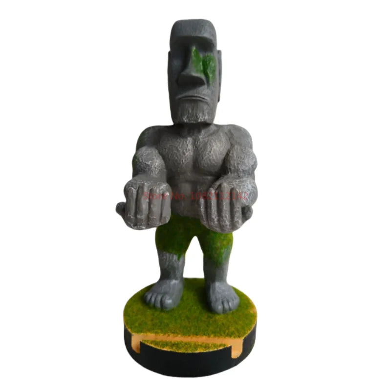 In Stock Avengers Green Armor Soldier Spartan Warrior Sergeant Anime Figure Mobile Phone Holder PVC Model Doll Toy Gifts