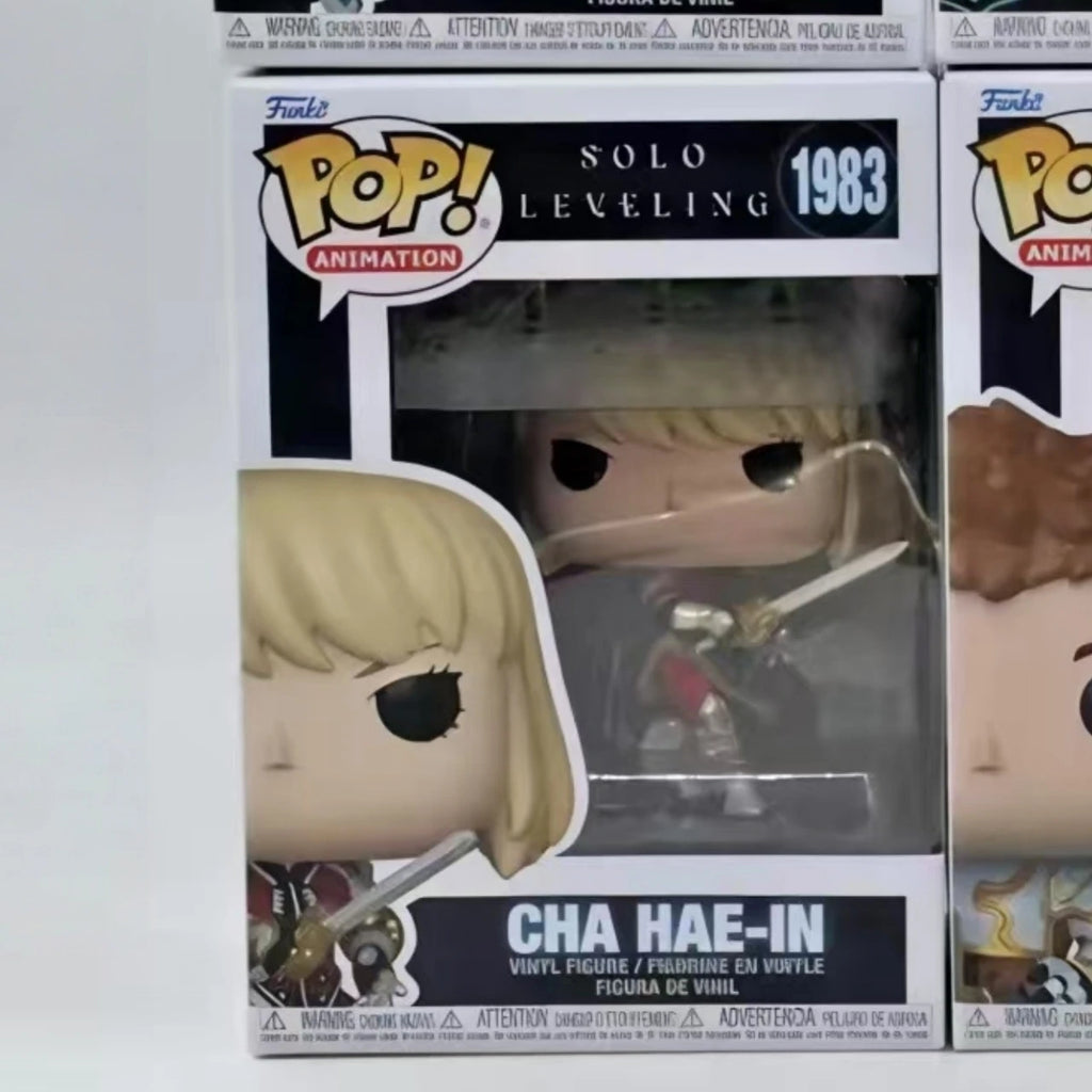Anime Solo Leveling Figure Igris Cha Hae-In Yoo Jinho Funko Pop Vinyl Figures Collectible Limited Edition Figurine Toy Gift